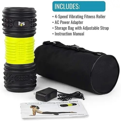 Healthsmart  4-Speed Vibrating Fitness Roller Yoga Home Gym Massage