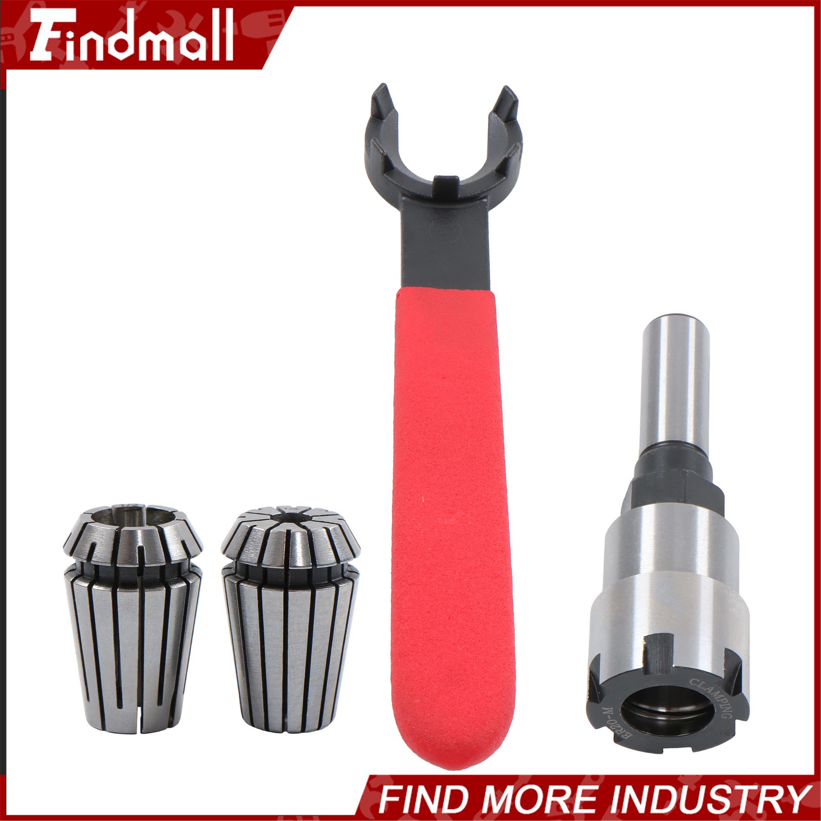 Findmall ER20 Collet Extension Chuck 1/2" Shank Router Bit Adapter Milling Tool
