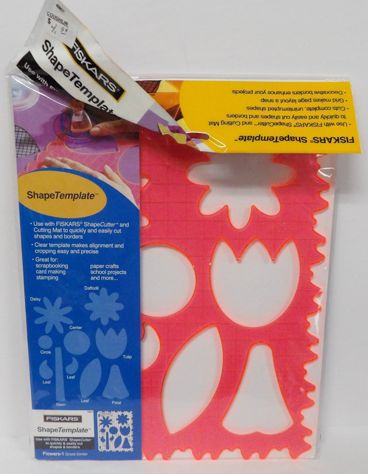 FISKARS ShapeTemplate Flowers-1 Grass Template for ShapeCutter