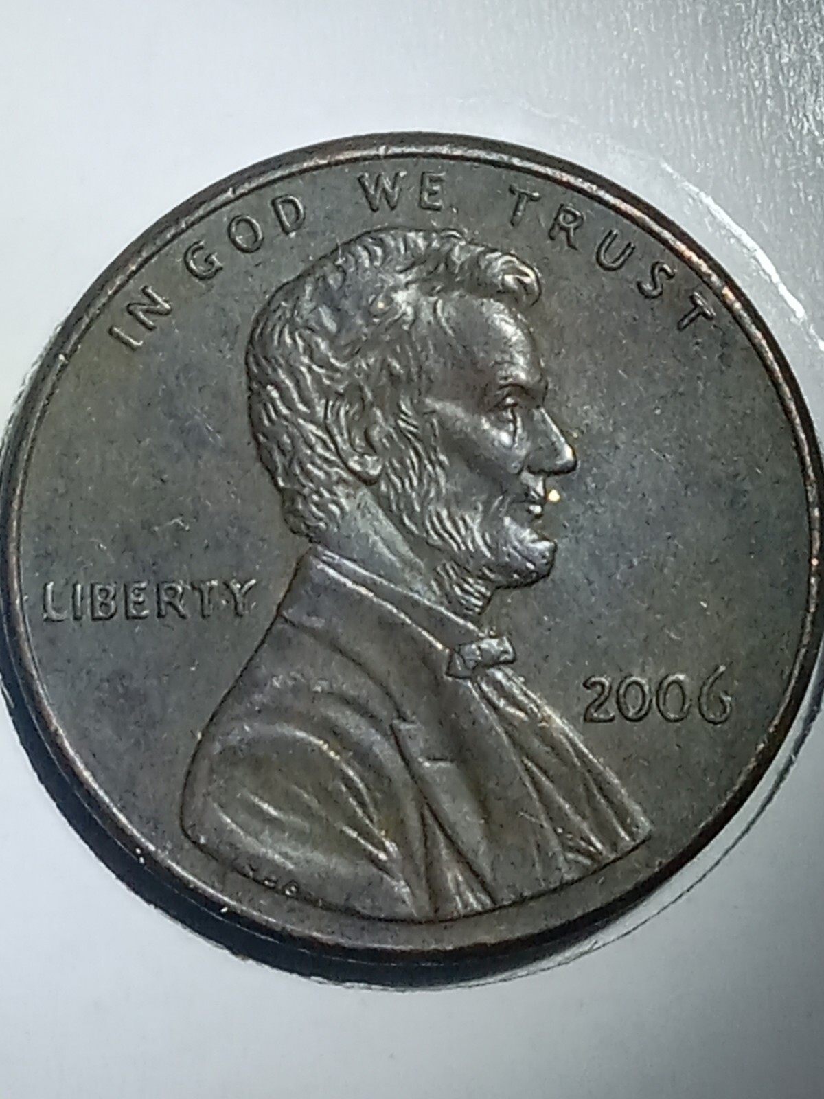 2006 Lincoln Cent Black Beauty With Gold Flake!!