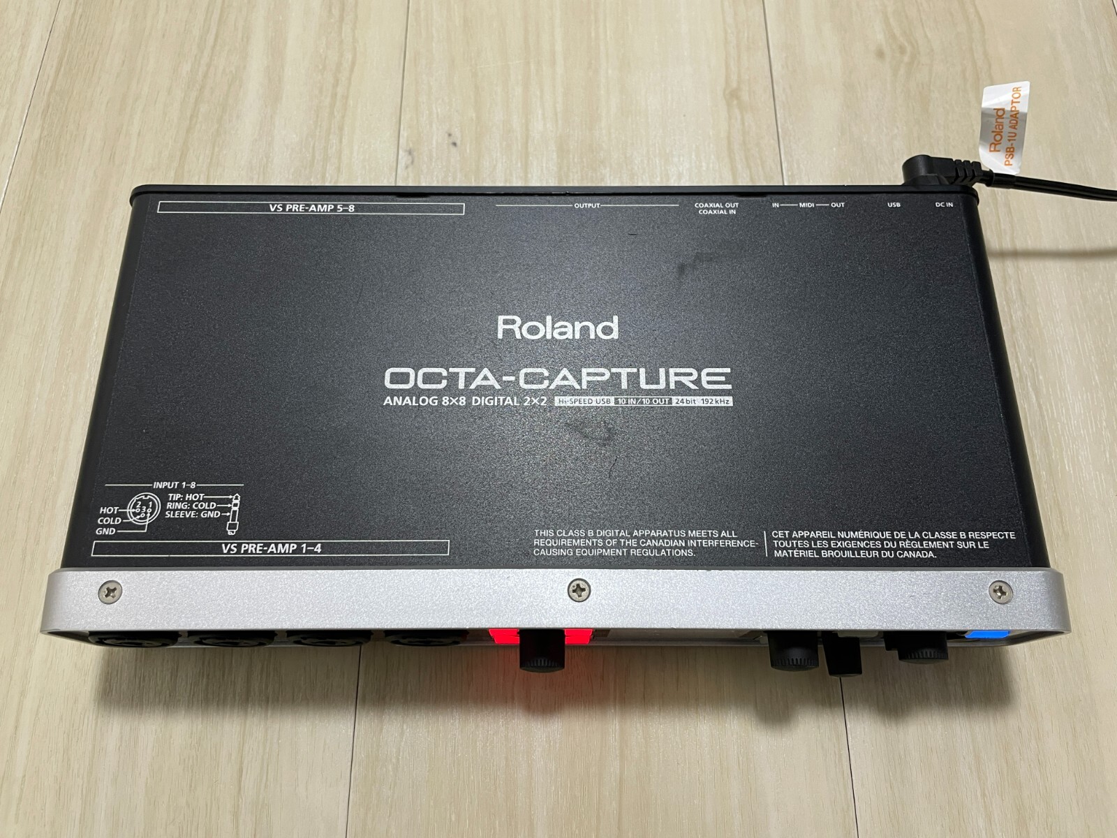 Roland UA-1010 OCTA-CAPTURE Audio Interface Digital Recorder with Power Cable