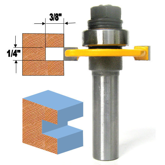 1 pc 1/2" Shank  1/4" Kerf  and 3/8" Width Slotting  Router Bit sct-888