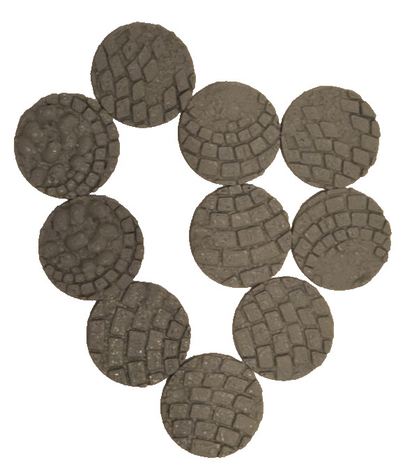 25mm "Medieval Road" Premium Scenic Base Toppers-High‑Detail-Wargaming Bases