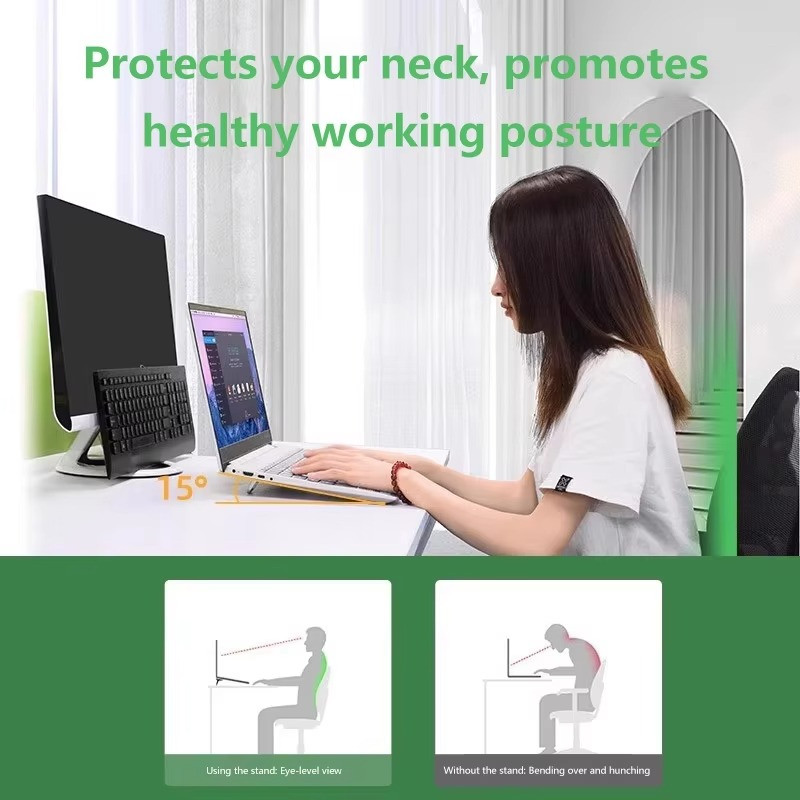 Portable Mini Laptop Stand Holder for Computer Keyboard Adjustable Legs Bracket