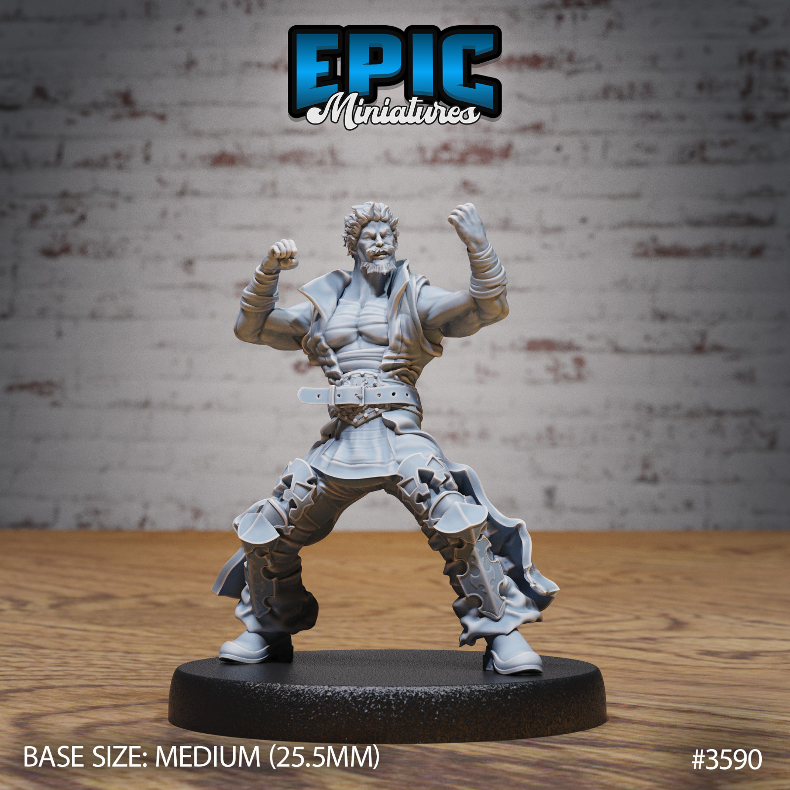Gaijin Challenger B by Epic Miniatures RPG D&D Pathfinder 3D Print