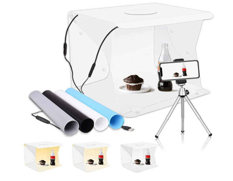 Caja De Fotografia Con Luz 52 LED 14x16 Inch Fotografias Estudio Fotos Portatil