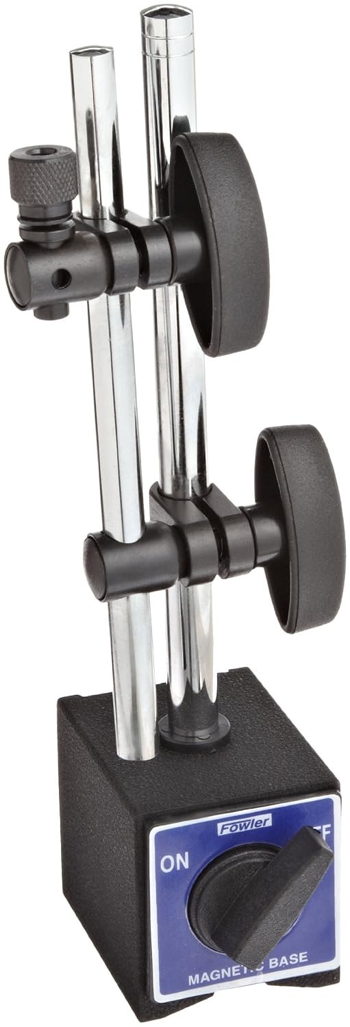 Precision Dial Indicator Magnetic Base - 85 lbs Pull, Safe for Polished Surfaces