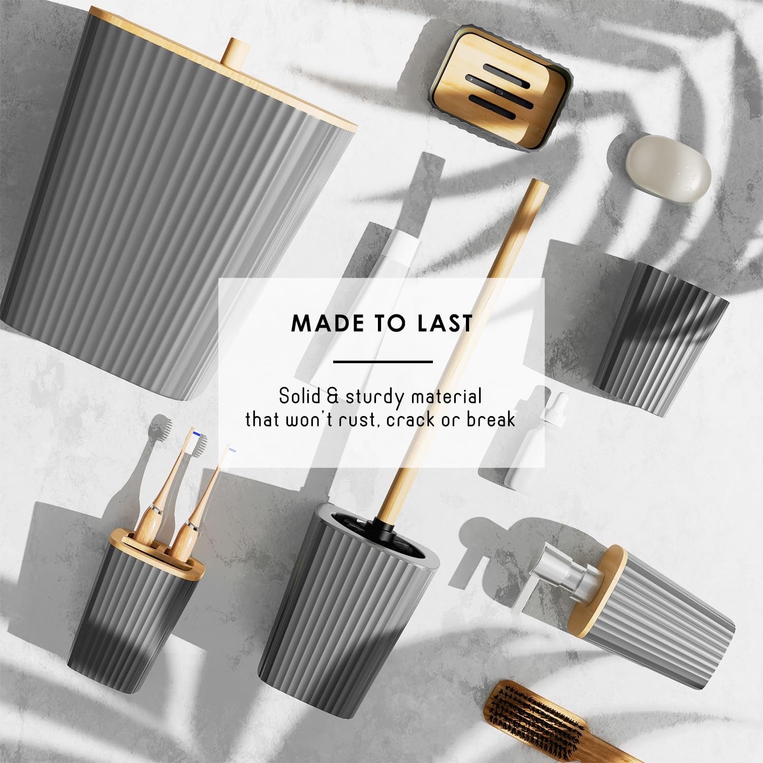 Bathroom Accessories Set - Bathroom Set, Bathroom Accessory Set, Shower Curta...