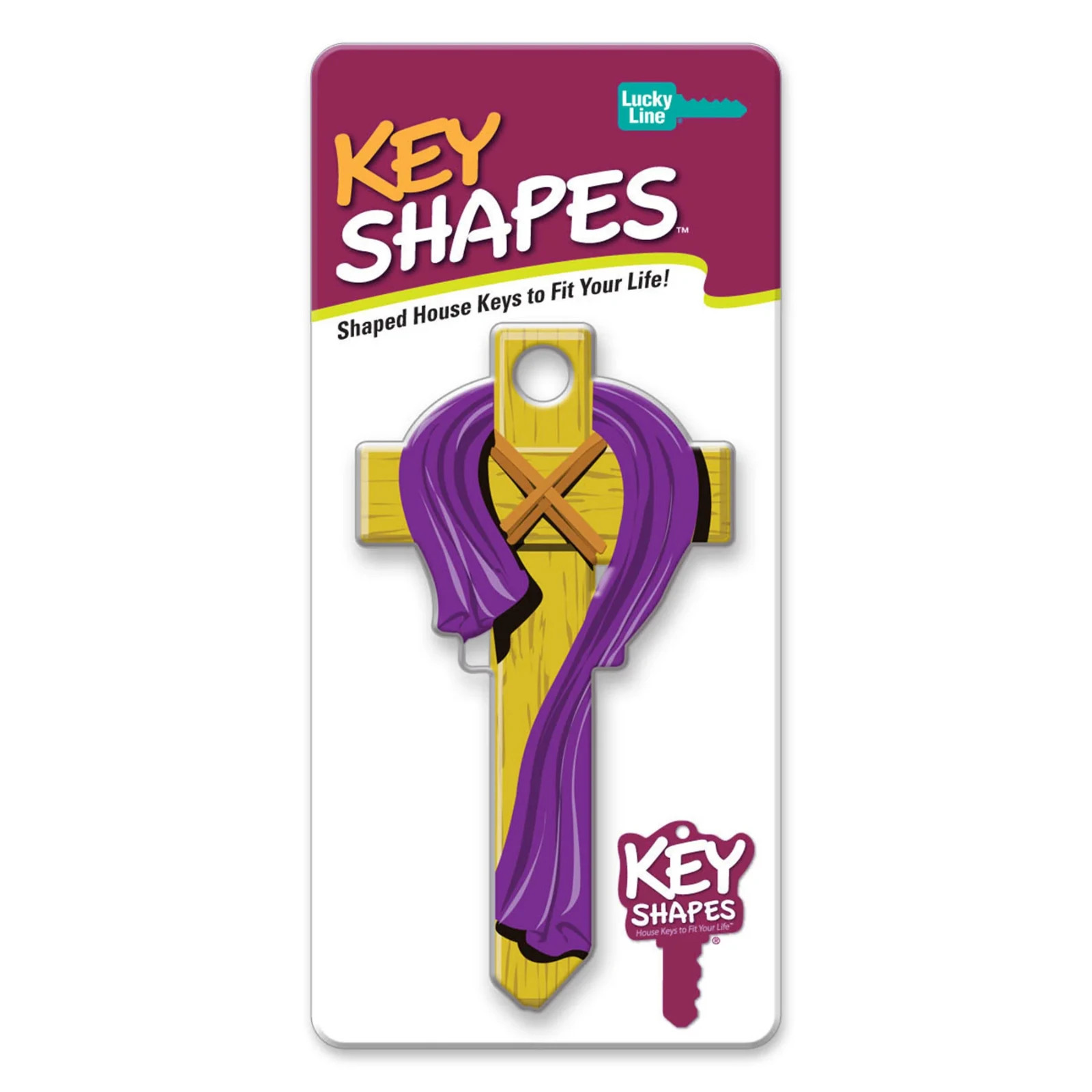 LUCKY LINE B124K CROSS KWIKSET KW1 KEYWAY HOUSE KEY SHAPES