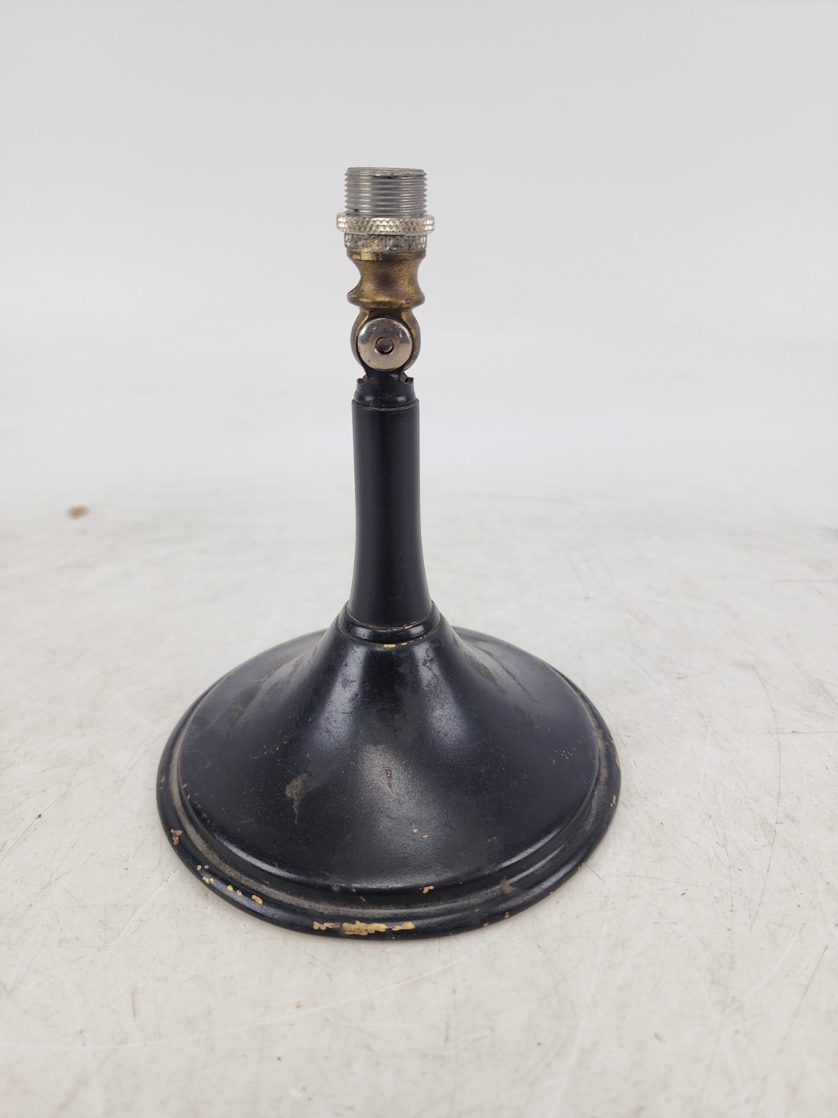 Vintage 1930's Lamp Pedestal Converted Microphone Stand AS IS