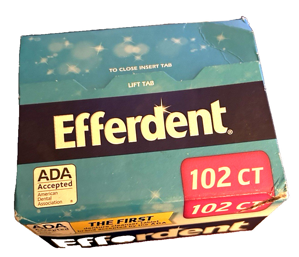 Efferdent Denture Complete Clean 5-in-1 Daily Cleanser, 102 Tablets