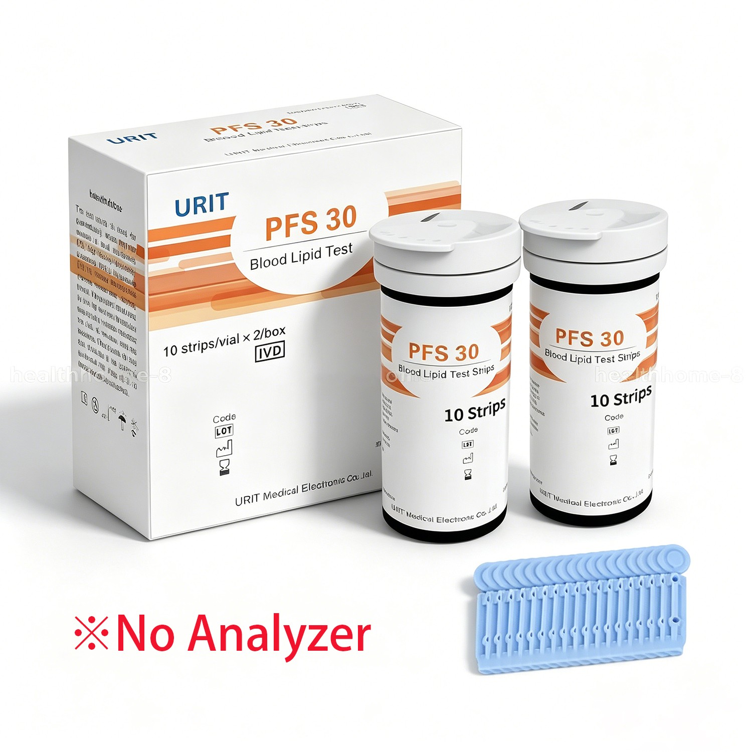 URIT 20ct Cholesterol Test Strips Refill - For PFS-30 Lipid Analyzer fdx