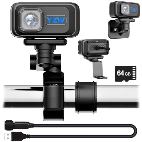 MT100 Motorcycle Bicycle Cycling Recorder, Motorcycle Dash Cam with 64GB SD