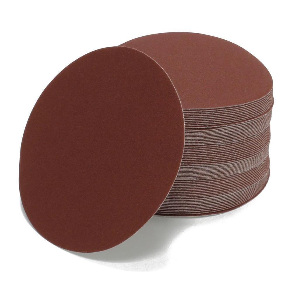 80Pack 6" PSA Self Adhesive 80-1000 Grit Sanding Disc Stick On Sandpaper Peel