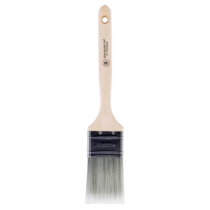 Wooster Silver Tip 2" Flat Paint Brush Polyester Blend Bristles Wood Handle 1 Pc