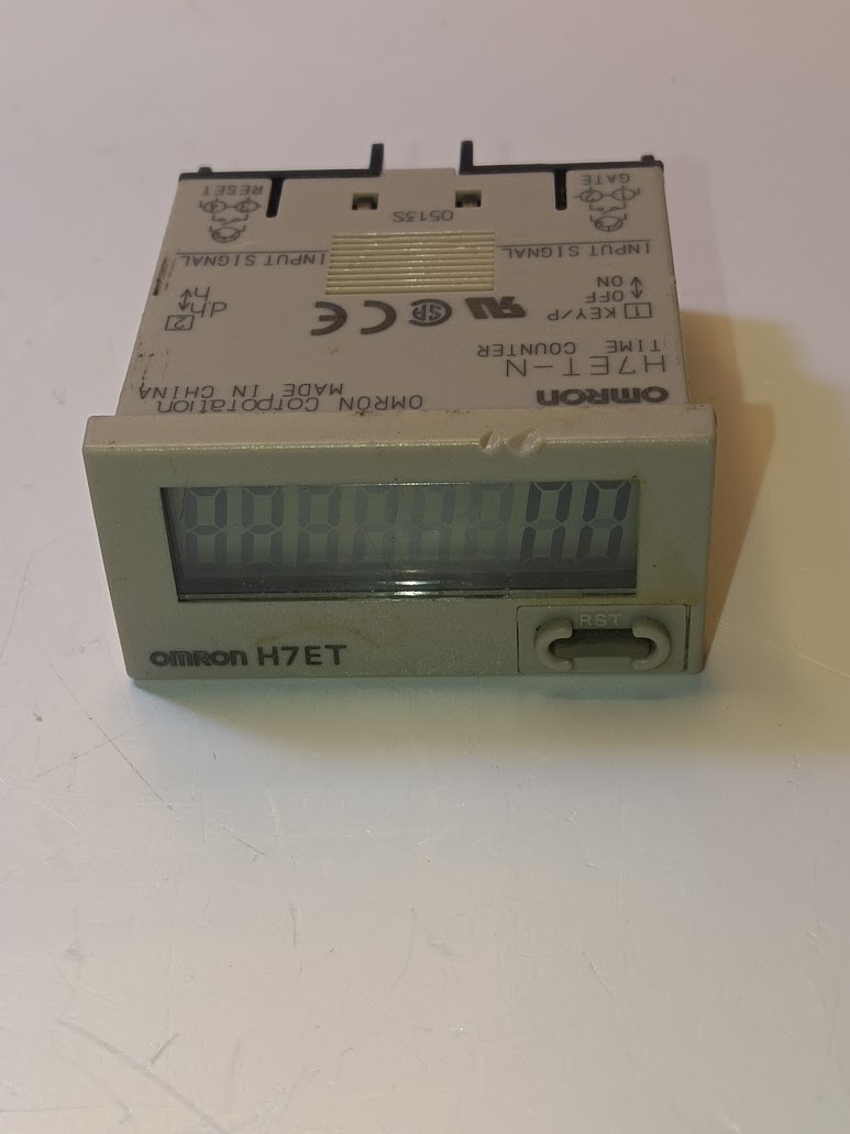 Omron H7ET-N Self-Powered Time Counter H7E Series Digital LCD Display Marine