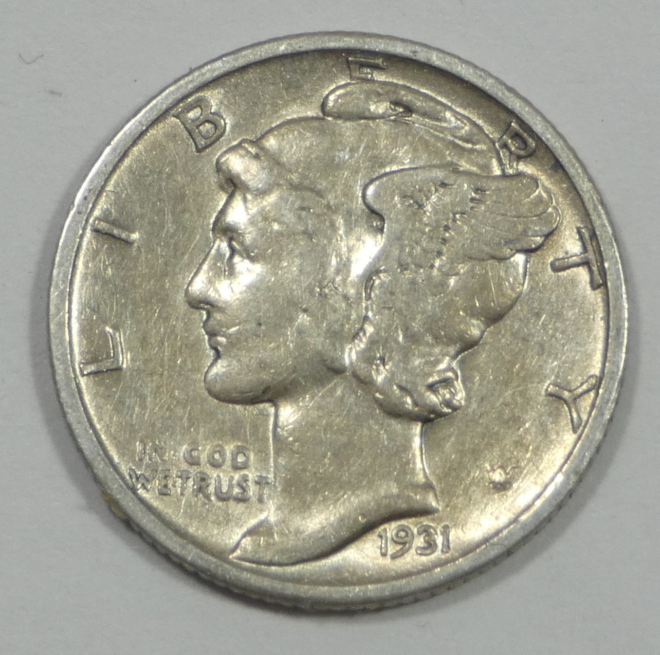 1931-S Mercury Dime EXTRA FINE Silver 10c
