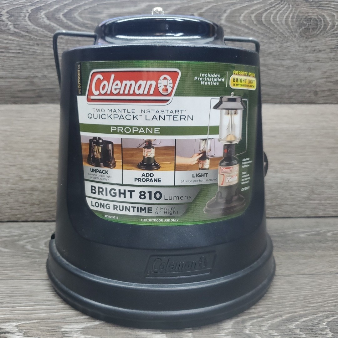Coleman Two Mantle Instastart QuickPack Propane Lantern w/Hard Case #5159