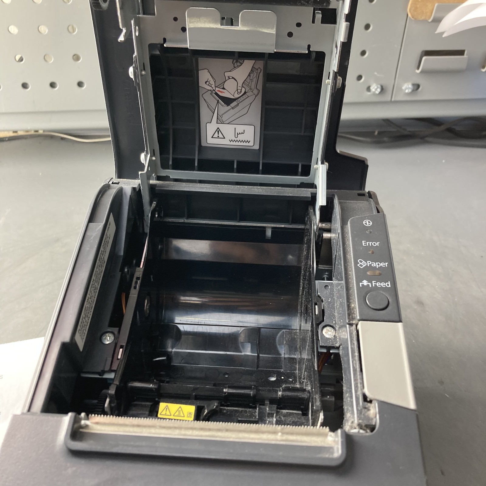 Epson TM-T88V M244A USB + Ethernet Thermal Receipt Printer Door Kick No AC