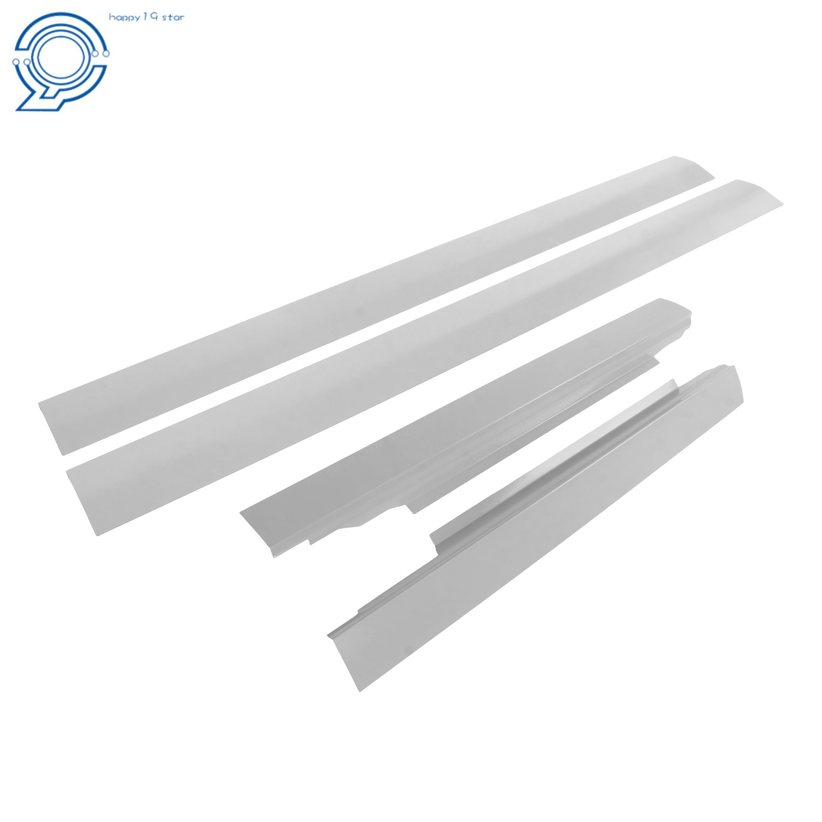 Left & Right Side Rocker Panel For Chevy Express Savana Van Slip-On 1996-2014