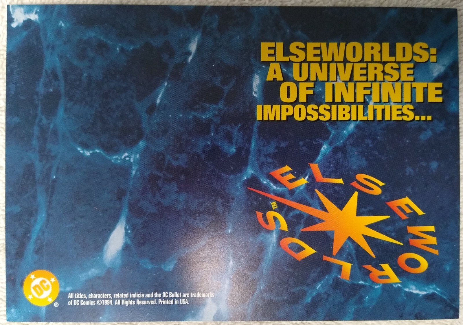 DC Comics Elseworlds Comic Book Advertising Postcard 1994