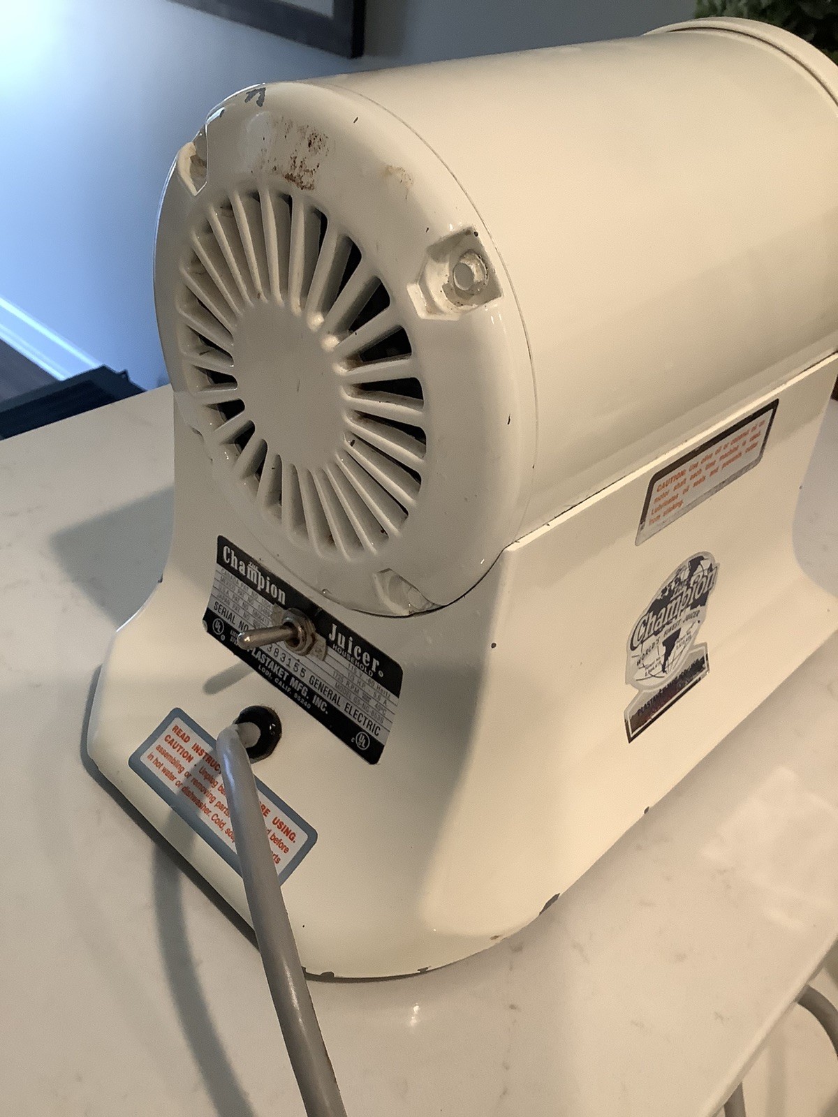Champion Juicer Motor Only Magnetic Safety Switch Type READ DESC.