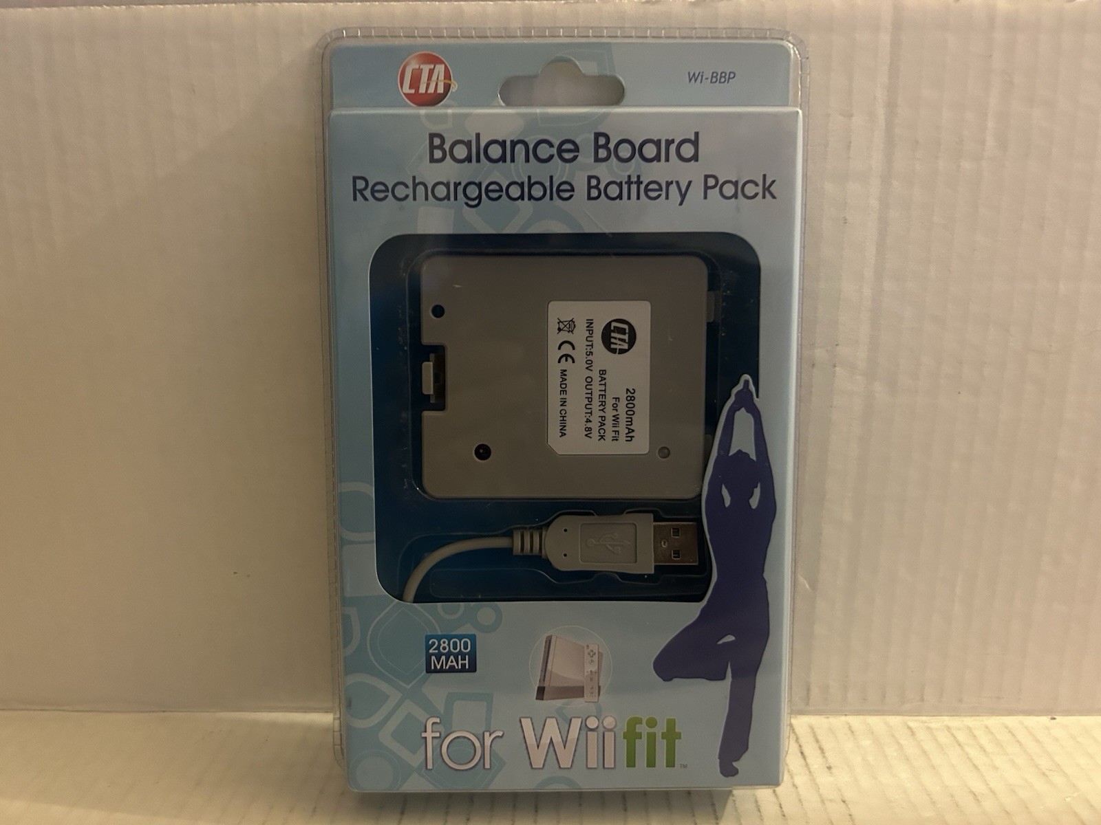 CTA Wi-BBP Balance Board Rechargeable Battery Pack 2800 MAH for Wii fit