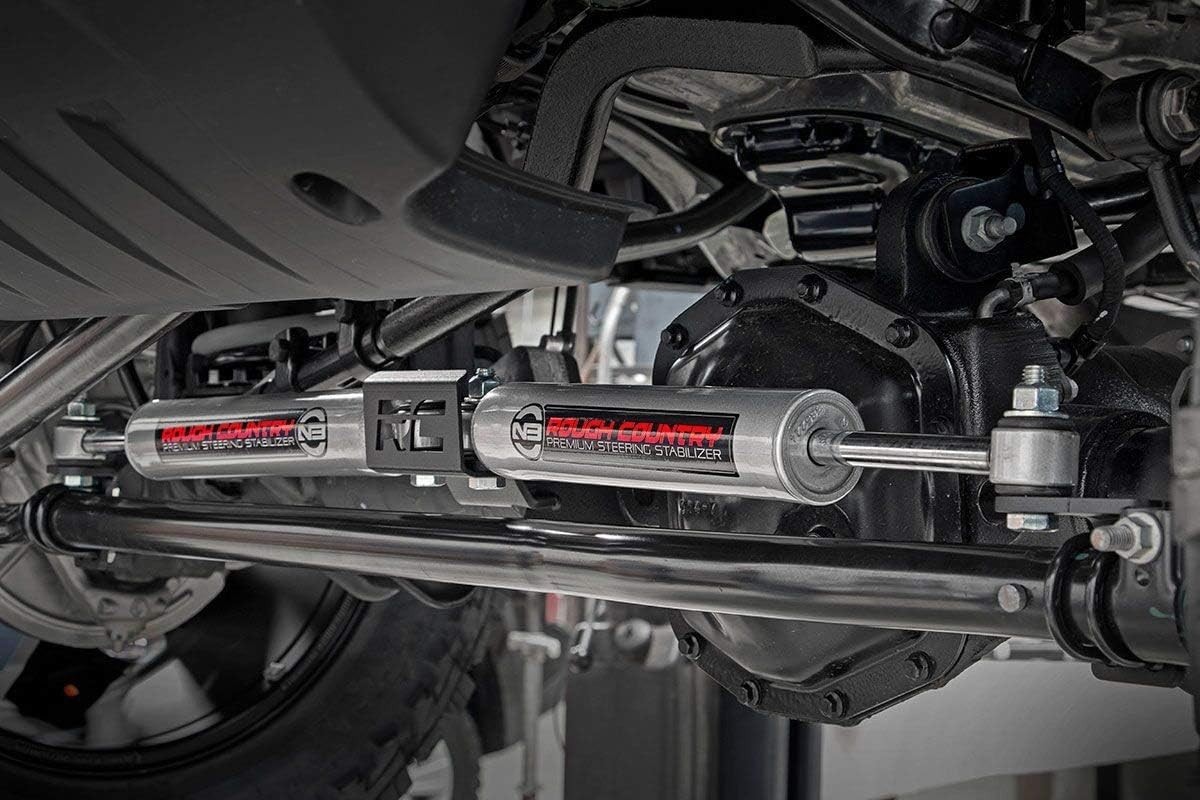 Dual Steering Stabilizer for Jeep Wrangler JL Gladiator JT 2018-2025 2.5-8" Lift