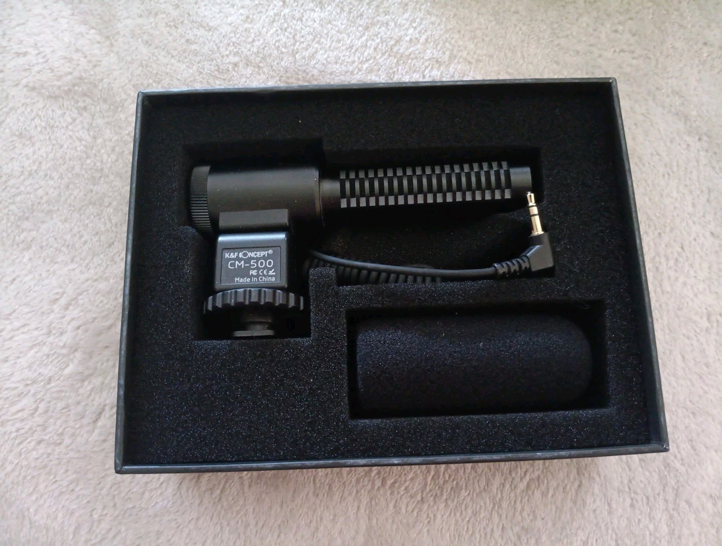 K&F Camera Microphone Mic Concept CM-500 Camera Mount Condenser Small Mono