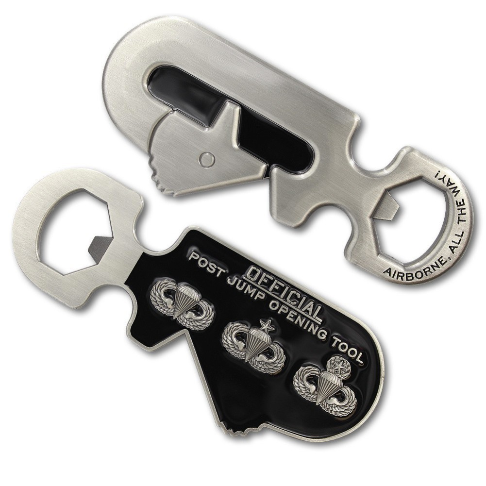 NEW Airborne All The Way Post Jump Opening Tool Static Line Bottle Opener