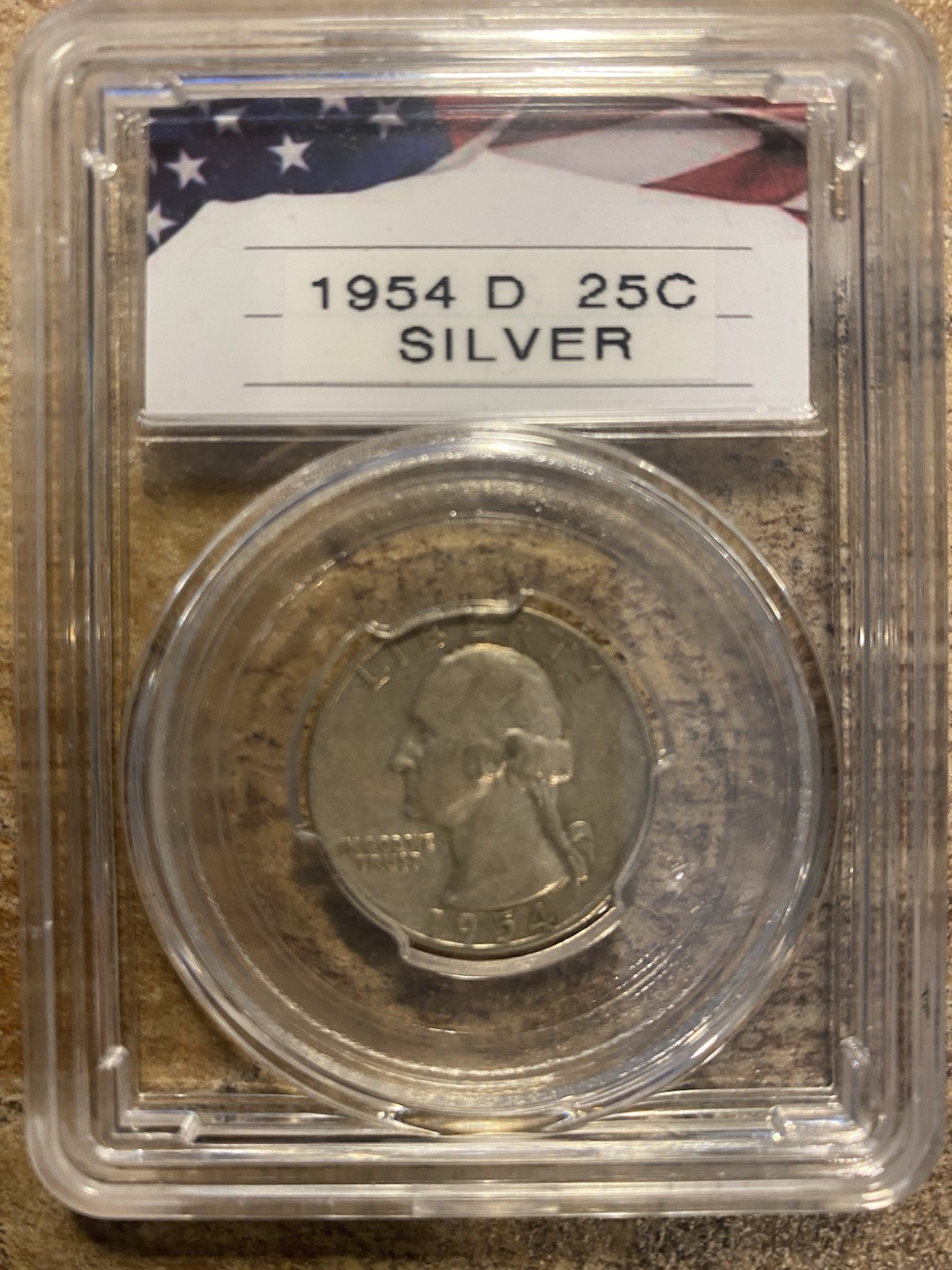 1954 D Silver Washington Quarter/ 221574