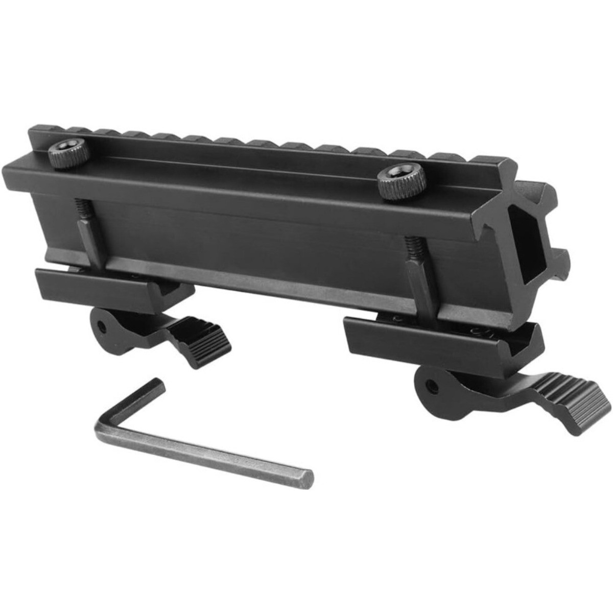 5.5" Quick Release Picatinny Riser Mount Dual Rail for Scopes Flashlight Sights