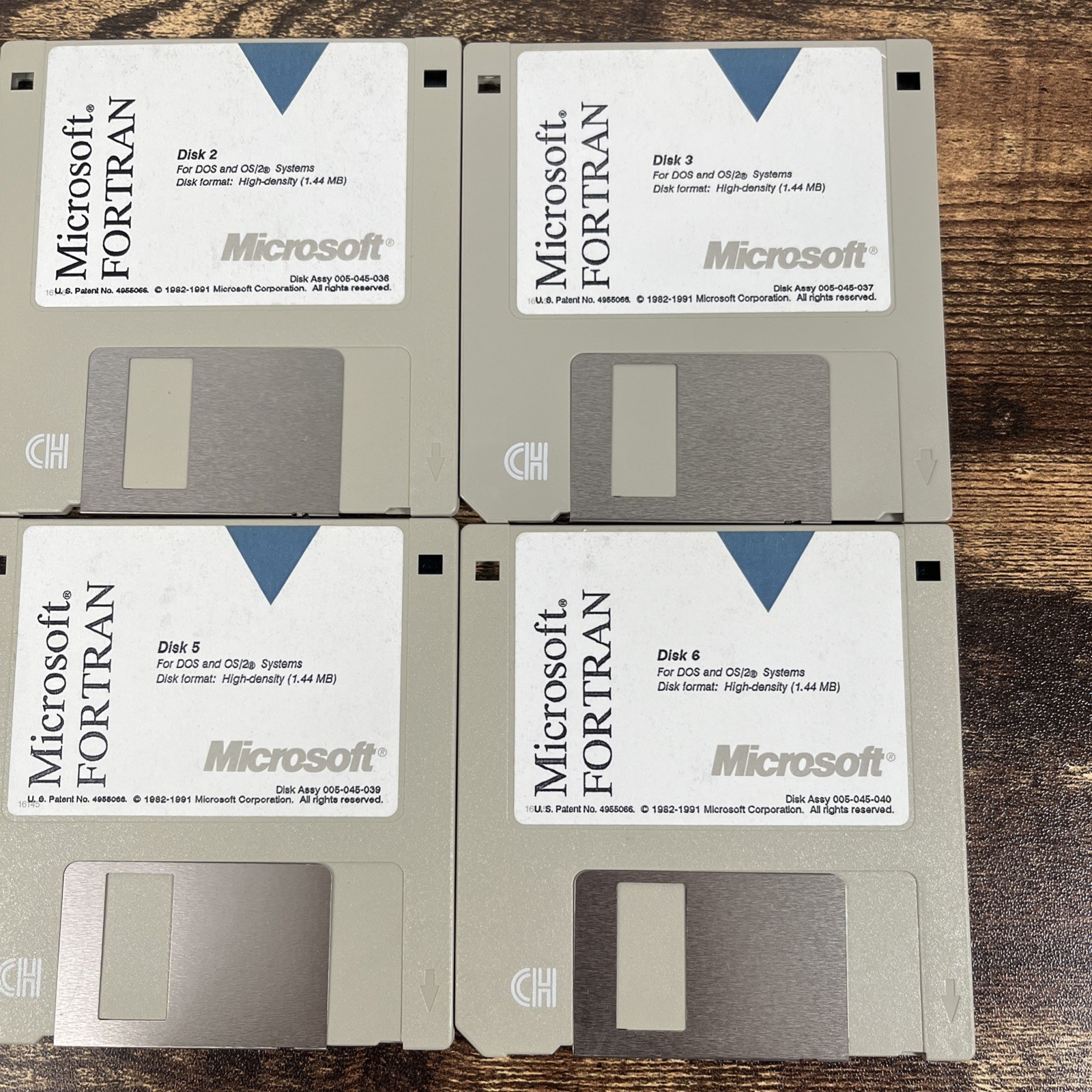 Vintage Microsoft FORTRAN for DOS Os/2 Floppy Disk 3.5”
