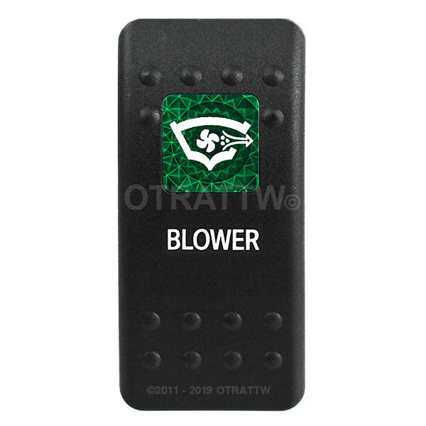 OTRATTW Carling Technologies Contura II Rocker Switch, BLOWER, GREEN LENS