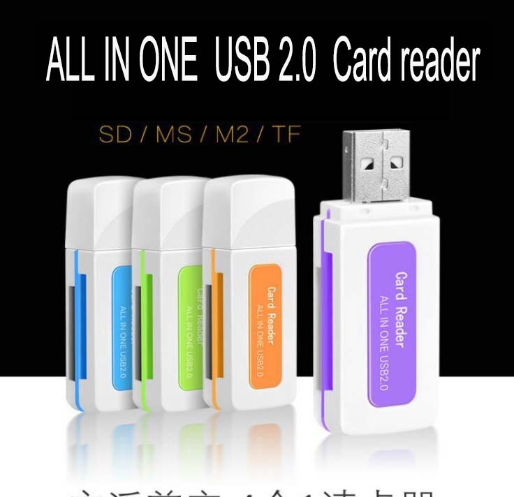 M2 MS SD TF Micro SD To USB 2.0 Card Reader