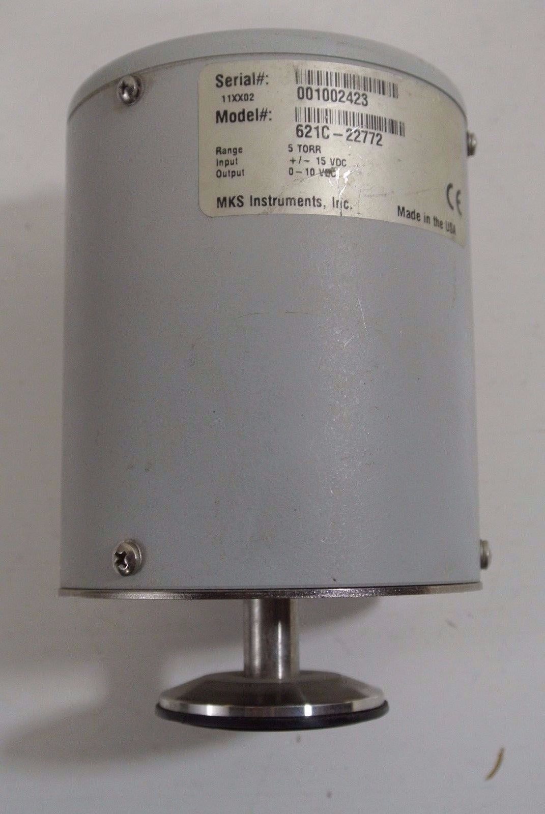MKS Differential Pressure Transducer 621C-22772