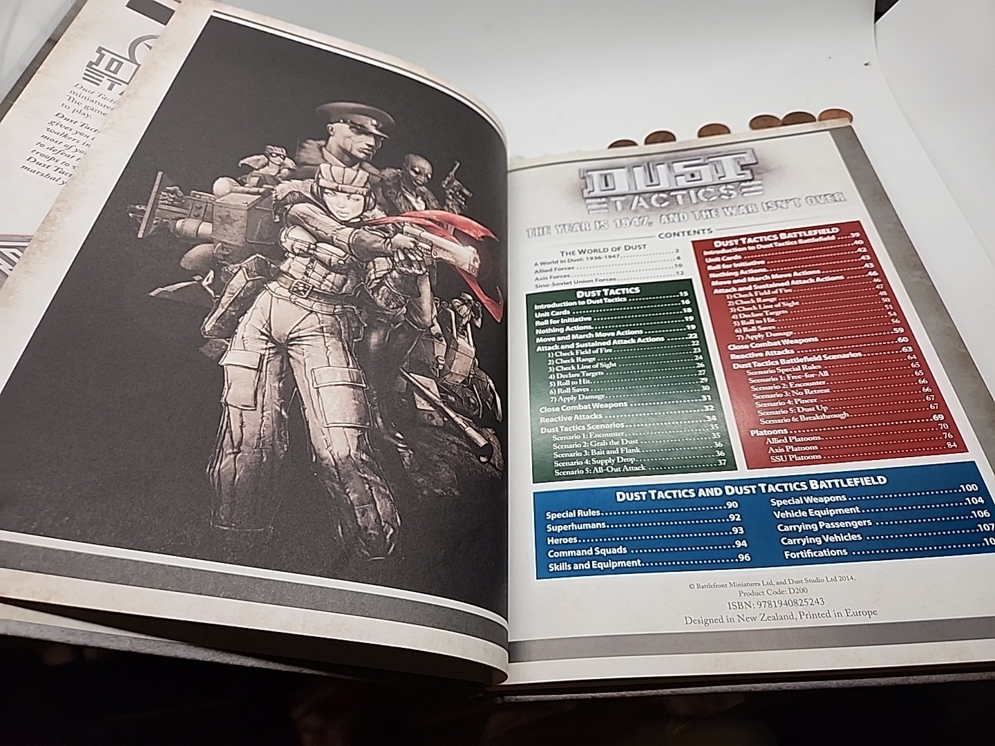 Dust Tactics Core Rulebook 2nd Edition (Dust Studio, Hardcover)