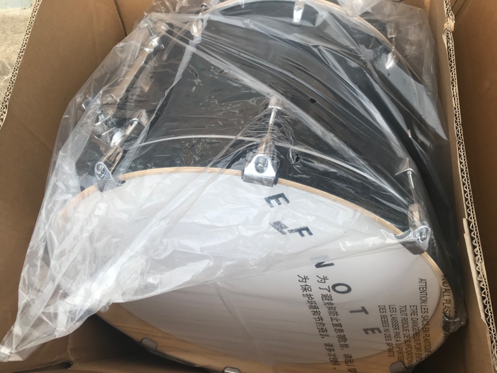 EFNOTE Kick Drum 20” Bass Black New