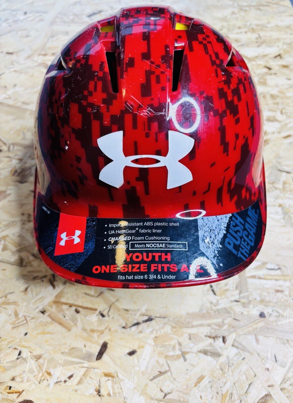 Under Armour Youth Size Converge Baseball Protective Batting Helmet 6 3/4 Below