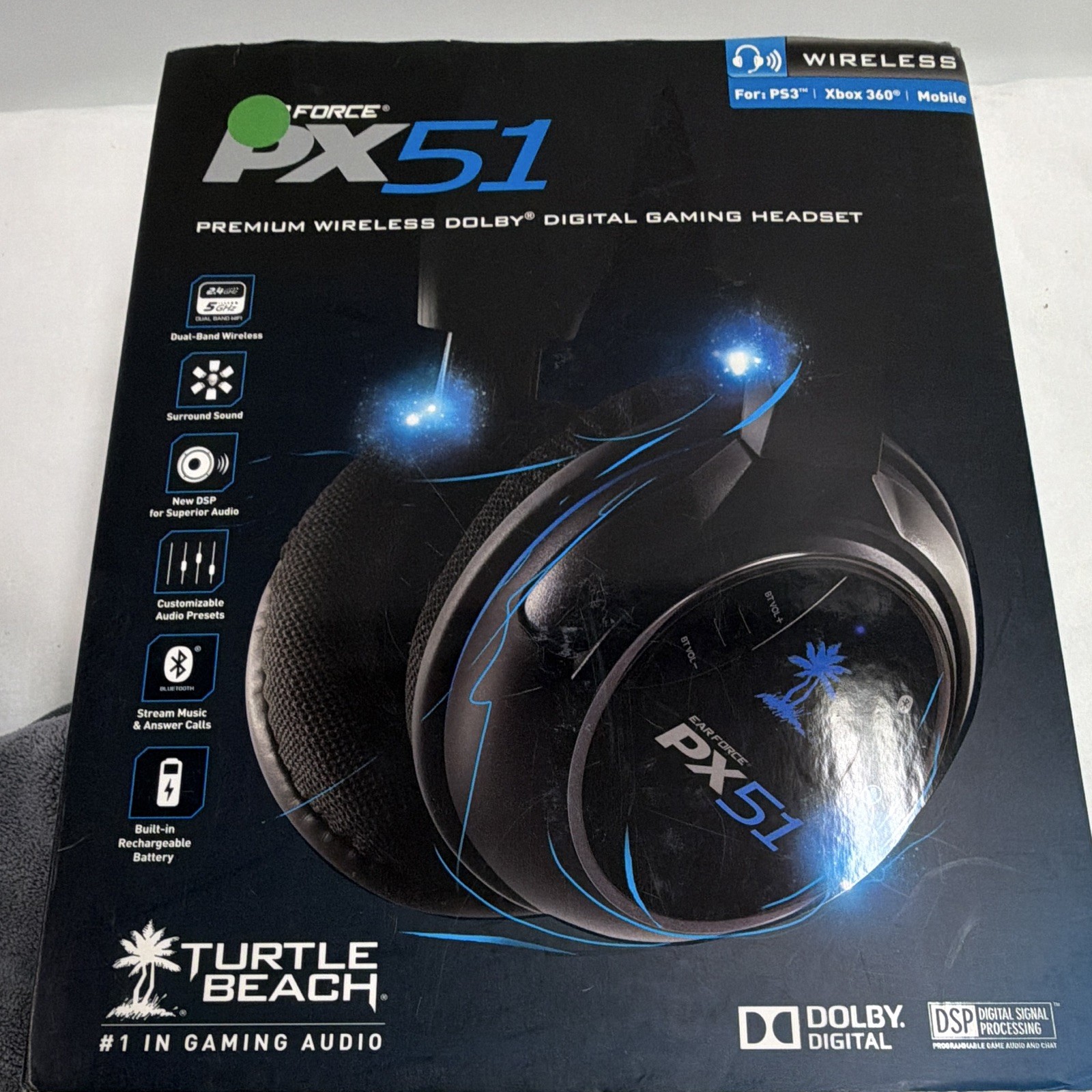 Turtle Beach Ear Force PX51 Wireless Bluetooth Dolby Digital Gaming Headset