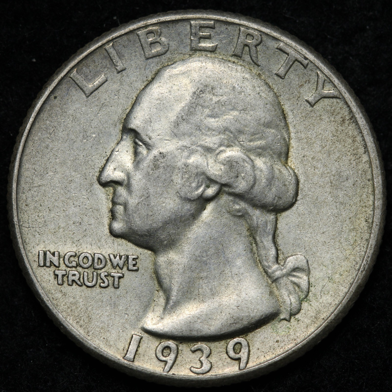 1939 Washington Silver Quarter AU E315 RRB