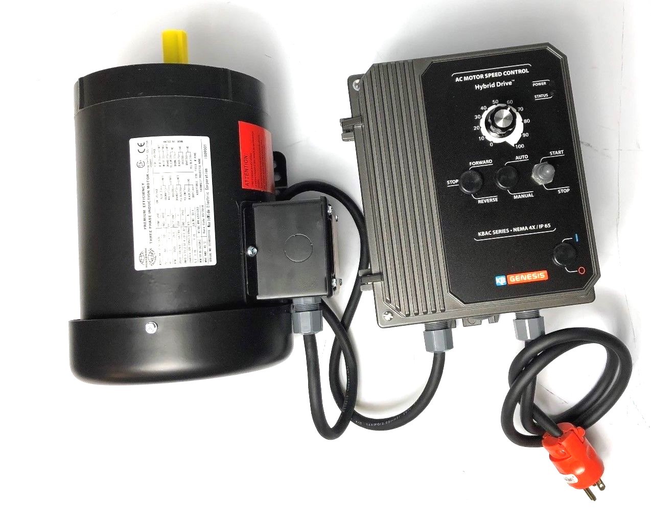 Belt Grinder Motor & VFD 2HP