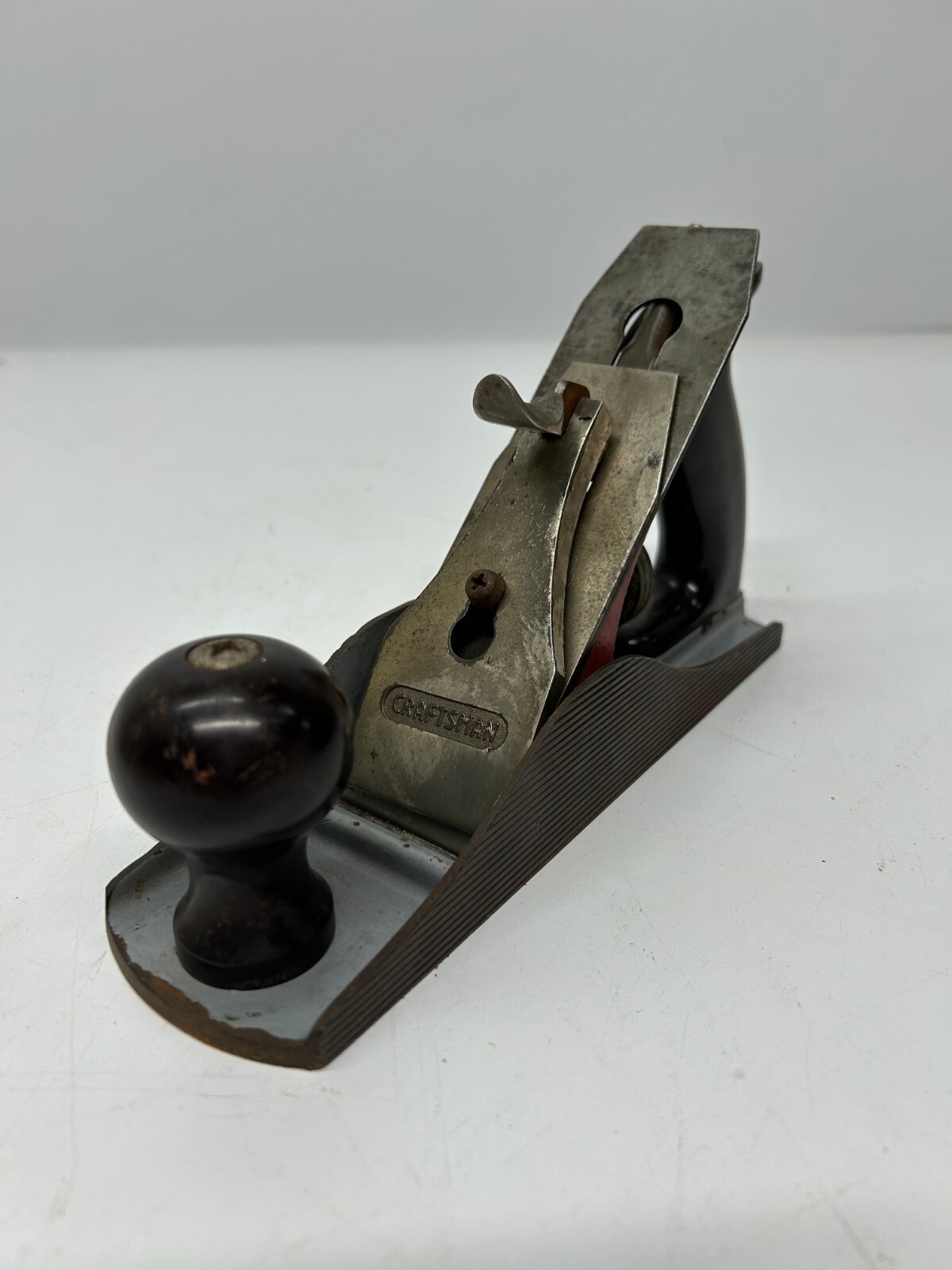 Vtg Craftsman Bench Plane Model 619.3742 Corrugated Sides Woodworking Tool 9.75"