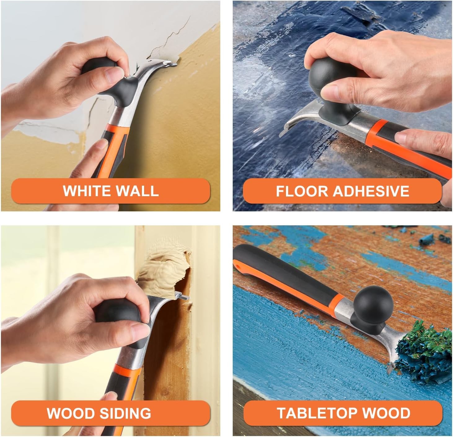 2.5 Inch Ergonomic Carbide Scraper Premium Paint Glue Resin Remover Tool