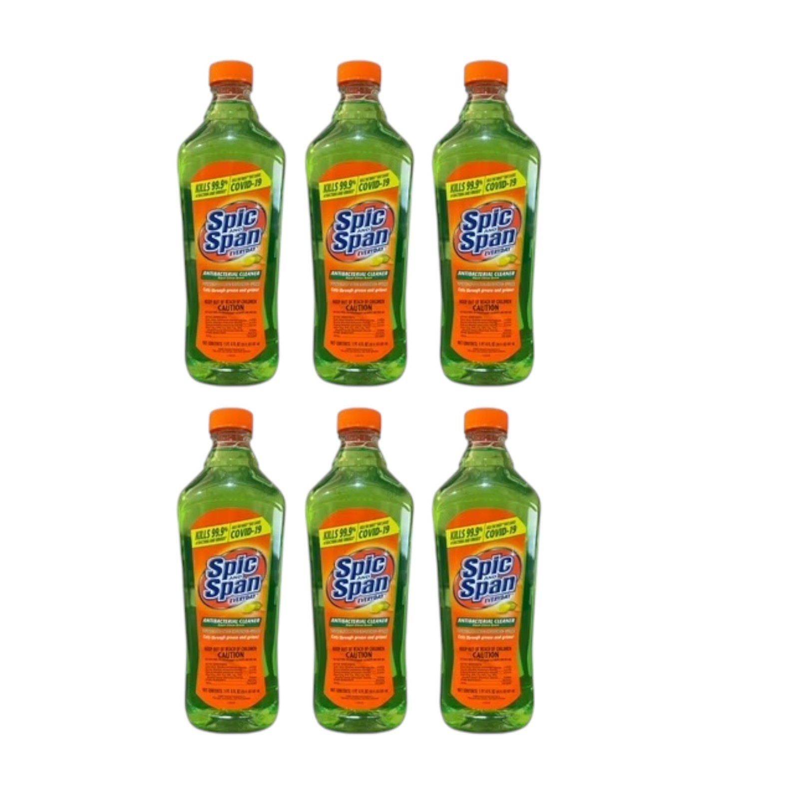 6 Pack Spic And Span Multi-purpose Cleaner Citrus Scent Liquid Floor Cleaner