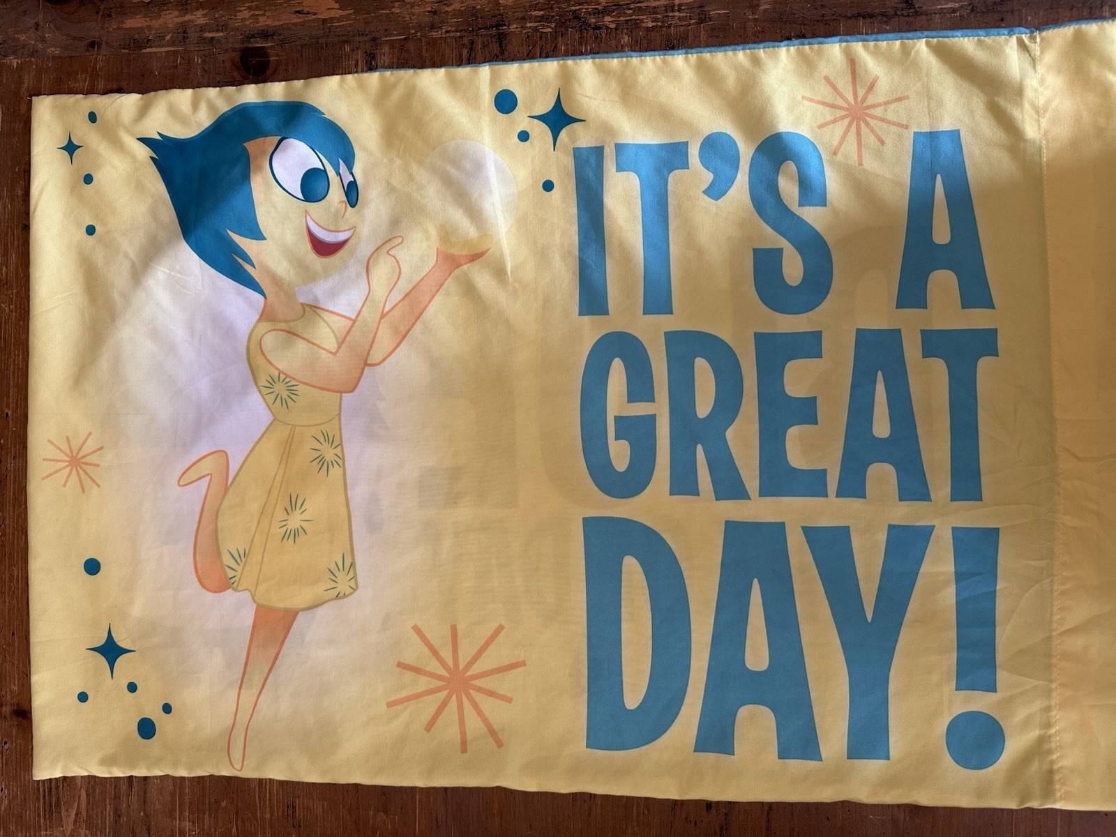 Franco Disney Pixar Great Day/Blue Day Standard  Pillowcase VERY CLEAN