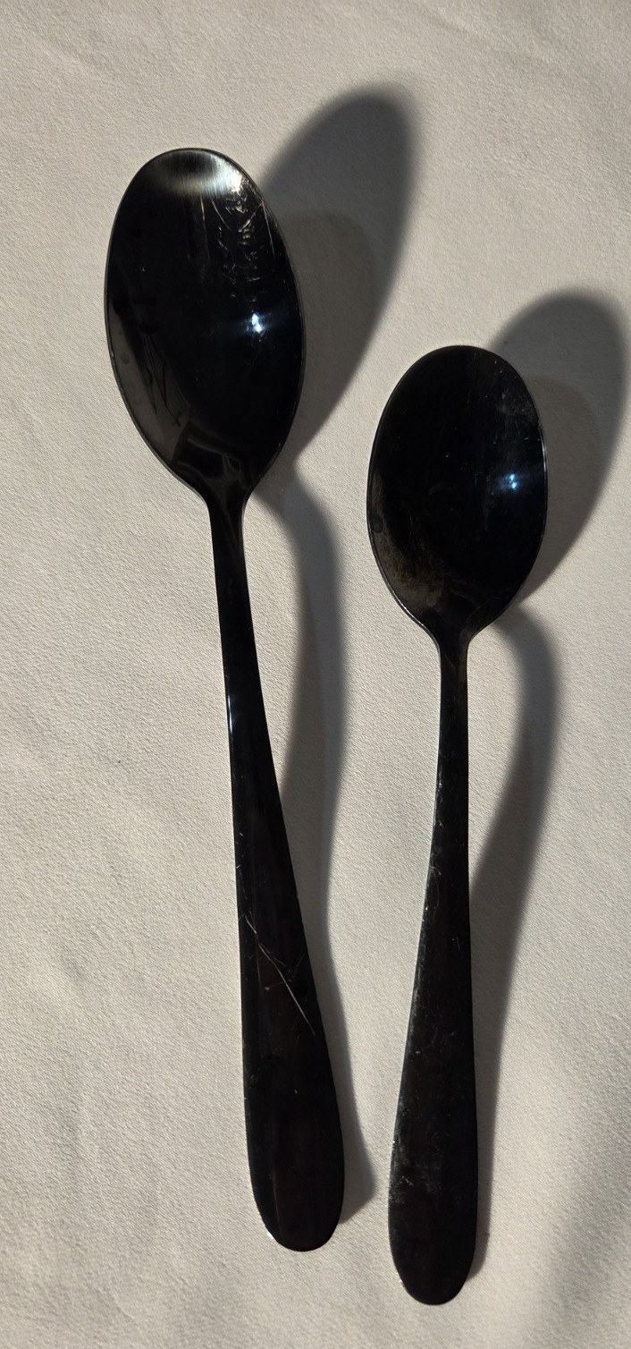 CAMBRIDGE BLACK STAINLESS FLATWARE MISCELLEANOUS SET