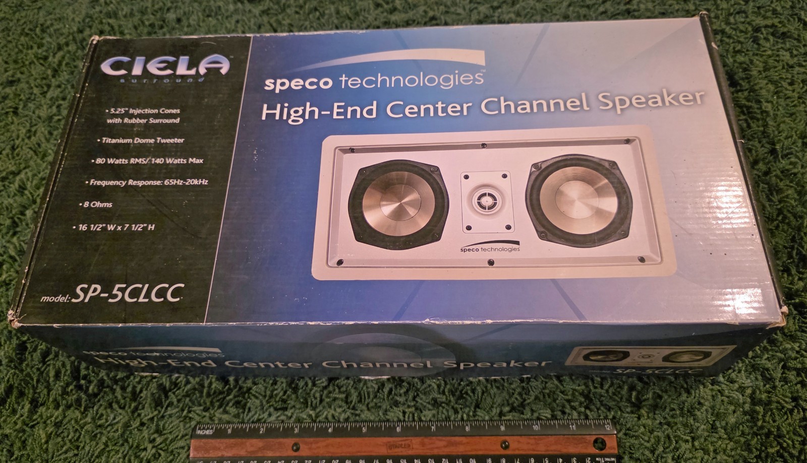 Speco Technologies SP-5CLCC High End Center Channel Speaker, UNUSED
