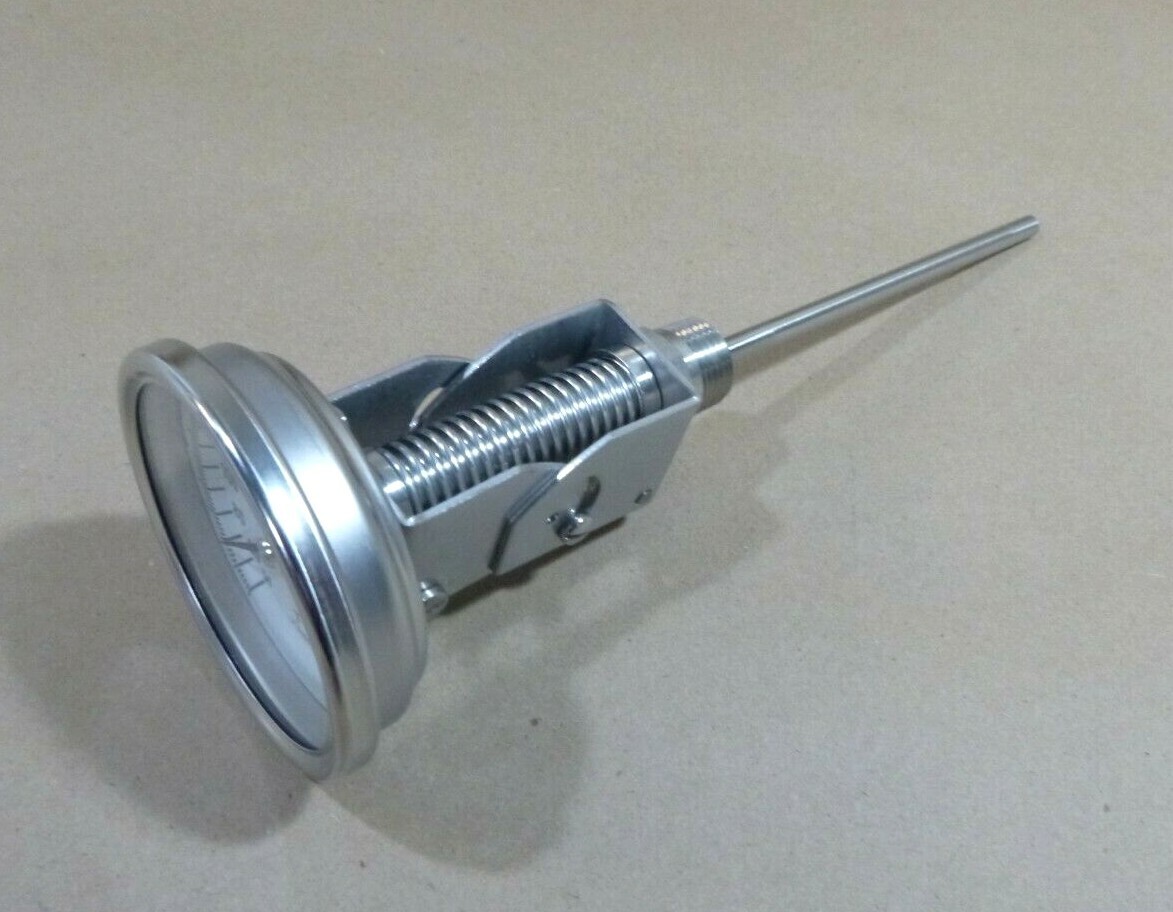 Wika TI.32 Adj. Angle Bi-Metal SS Thermometer 3" Face 6" Stem 50-300 Deg F