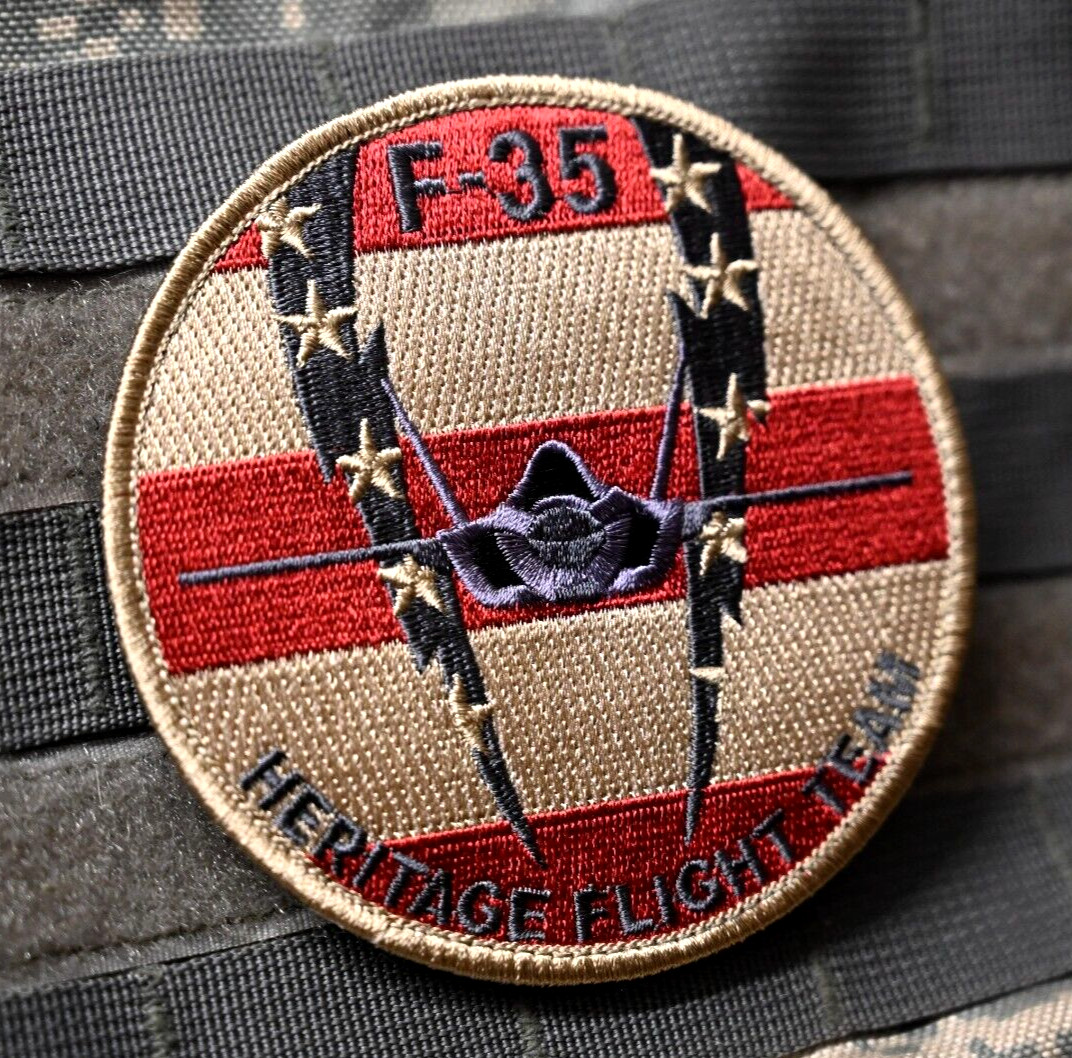 ⭐F-35A LIGHTNING II⭐JOINT STRIKE FIGHTER vêlkrö OCP PATCH - HERITAGE FLIGHT TEAM